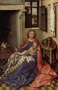 Robert Campin Madonna and Child Befor a Fireplace Spain oil painting artist